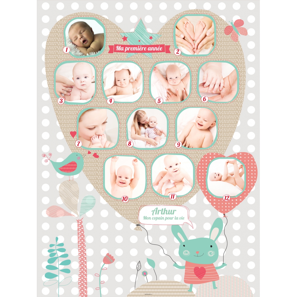 Poster photo pêle-mêle