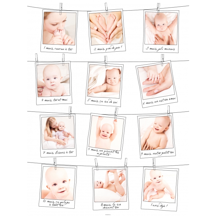 Poster photo pêle-mêle