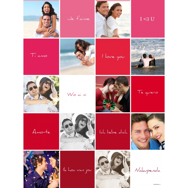 Poster photo pêle-mêle