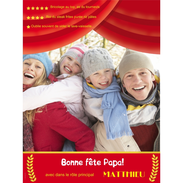 Poster photo pêle-mêle