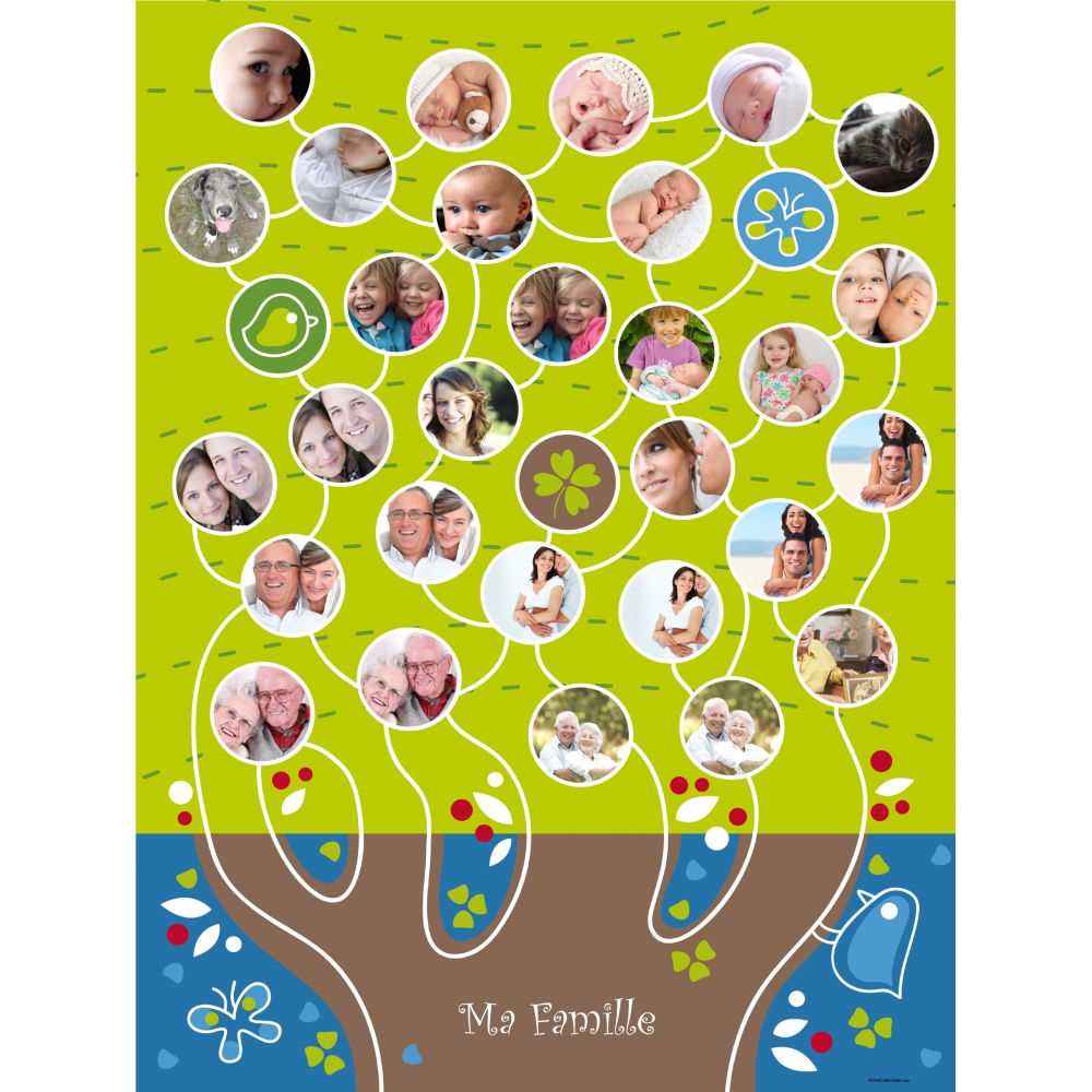Poster photo pêle-mêle