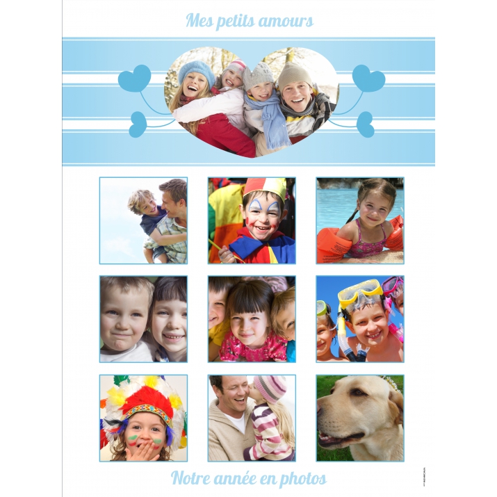 Poster photo pêle-mêle