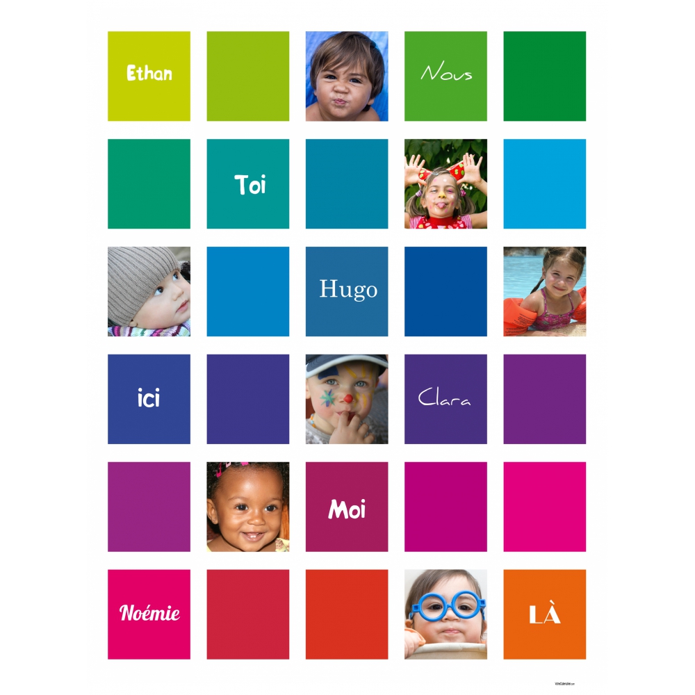 Poster photo pêle-mêle