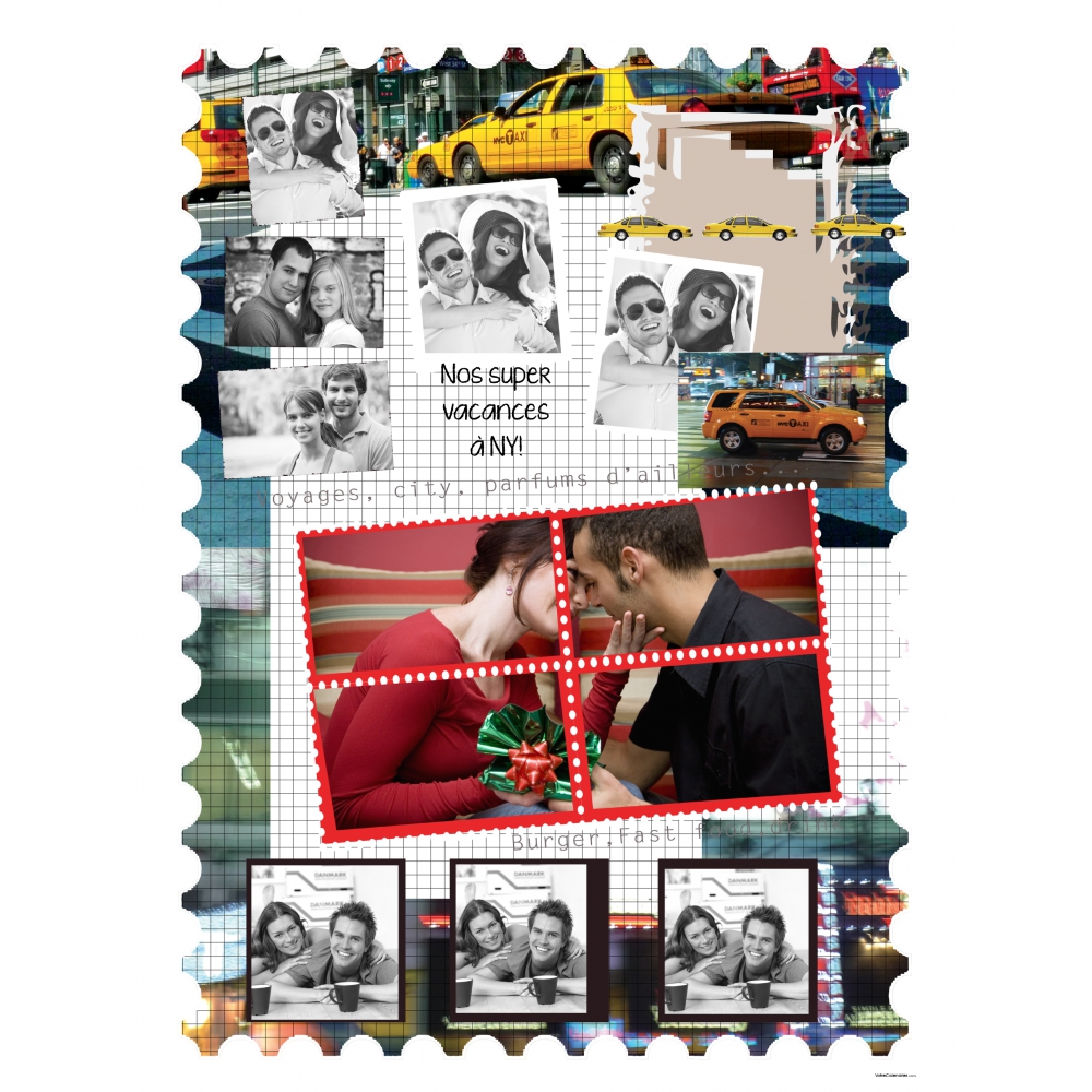 Poster photo pêle-mêle