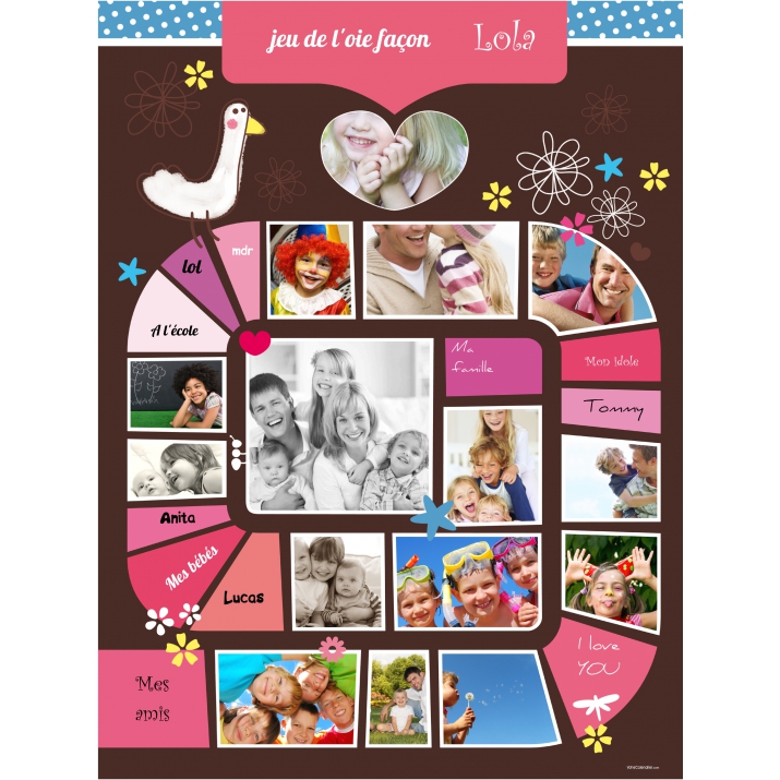 Poster photo pêle-mêle