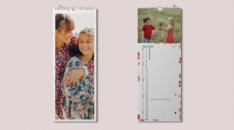 Calendrier Photo Mural Long