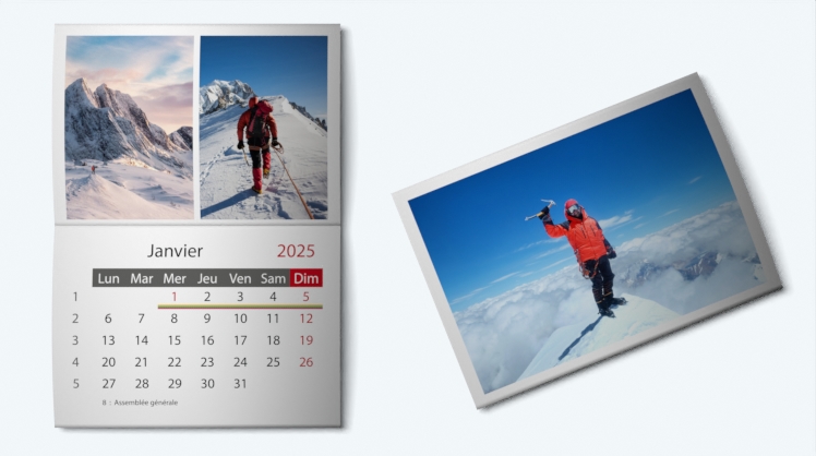 Calendrier Mural Agrafé