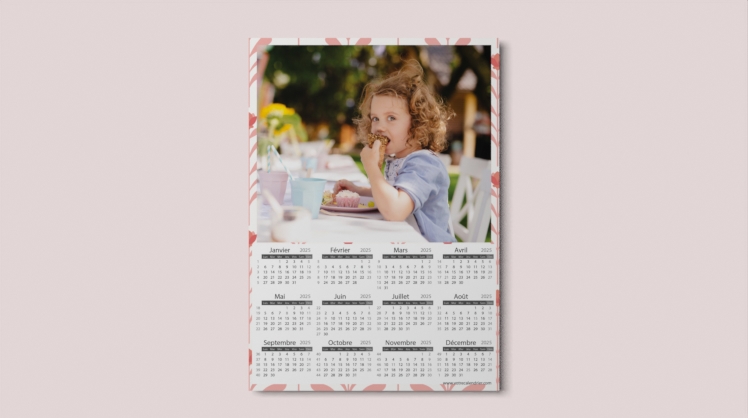 Calendrier photo personnalisé 2025 à créer avec vos photos - VotreCalendrier.com
