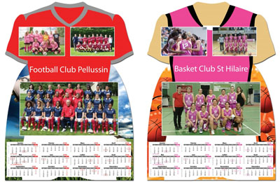 Calendrier photo Maillot