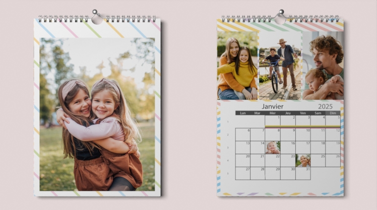 Calendrier photo personnalisé 2025 à créer avec vos photos - VotreCalendrier.com
