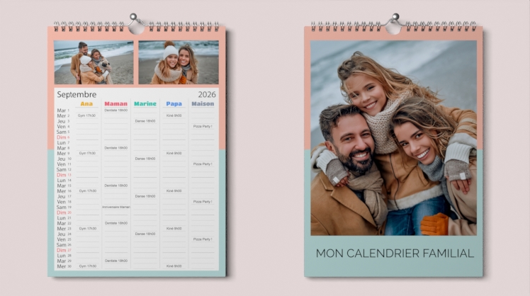 Calendrier photo familial