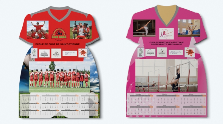 Calendrier photo maillot