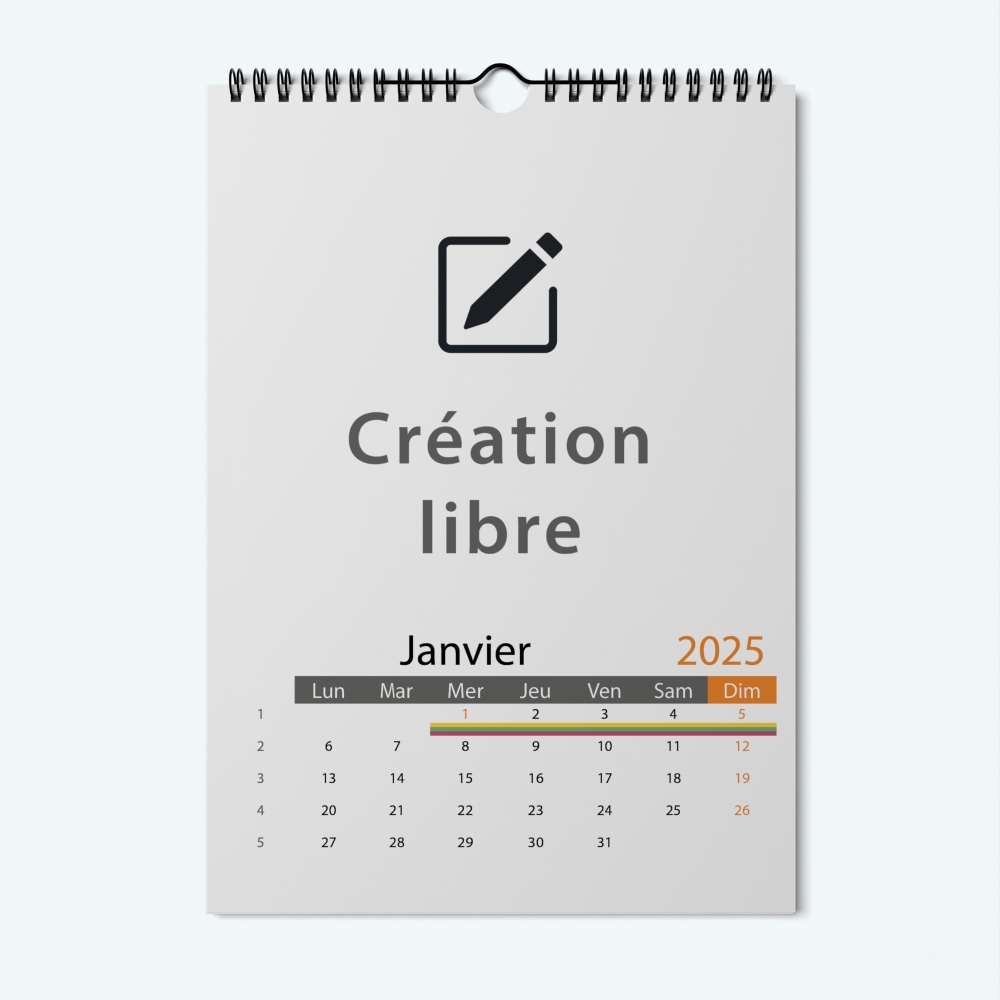 Calendrier mural personnalisé pour votre entreprise