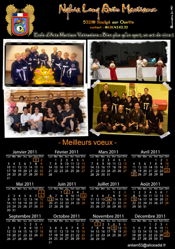 Achat calendrier association 13 pages noir.