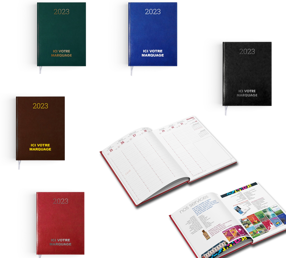 Agenda personnalisable avec logo Paris