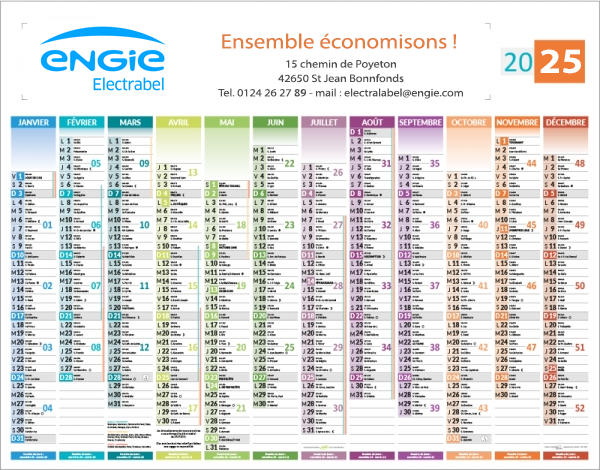 Calendrier bancaire personnalisé. Imprimez votre calendrier de banque  promotionnel